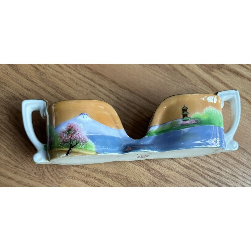 Vintage Noritaki‎ Spooner Tea Spoon-rest Porcelain Made In Japan Circa 1920s